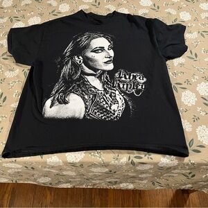 Rhea Ripley All Over Print Wwe Shirt Size XL Black Double Sided